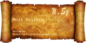 Moll Szilvia névjegykártya