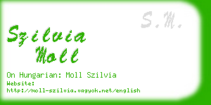 szilvia moll business card